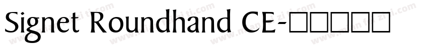 Signet Roundhand CE字体转换